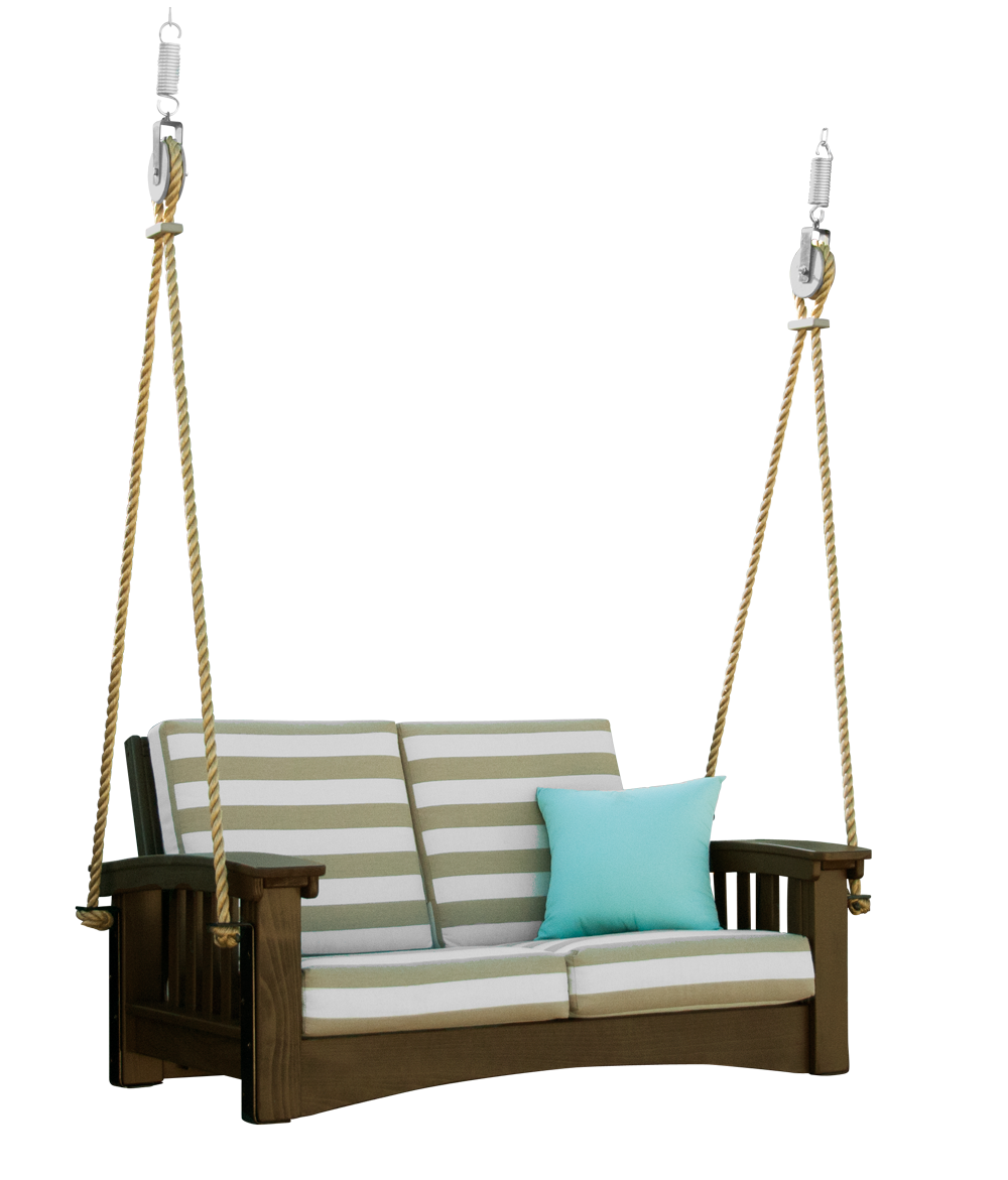 Mission Outdoor Love seat Rope Swing