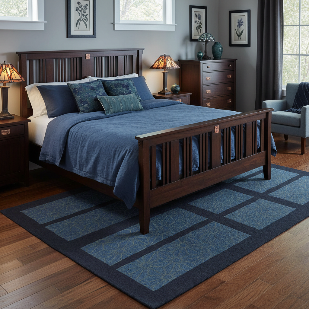 Stained Glass Ocean Bedroom Lifestyle