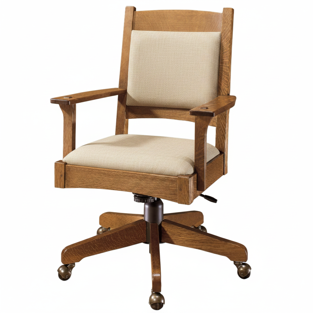 Swivel Desk Chair in Fabric