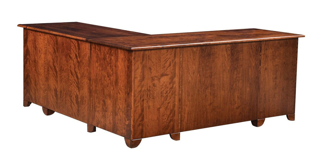 Cherry Valley Single Pedestal Jr. Executive L Desk 88339-SF