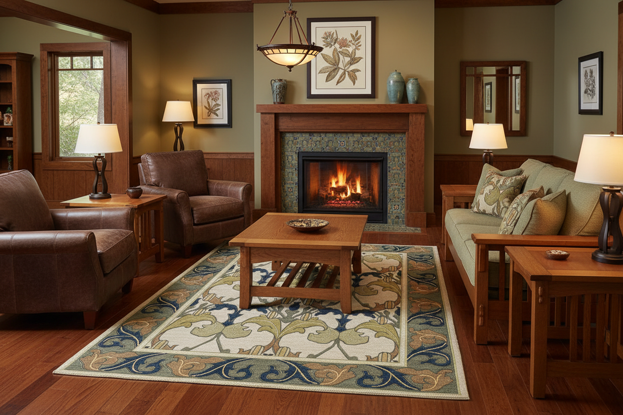 Voysey Botanical Rug – Arts & Crafts Lifestyle
