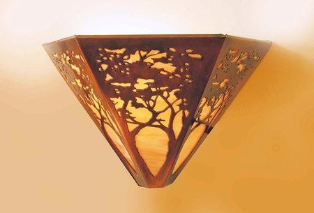 Triangular Sconce - Tree Design by James Mattson