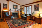 Black Tree Hand Knotted Wool Area Rug PC-37A – 8x10 Living Room Shot