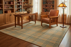 Whipstitch Plaid Rug - Arts & Crafts Study