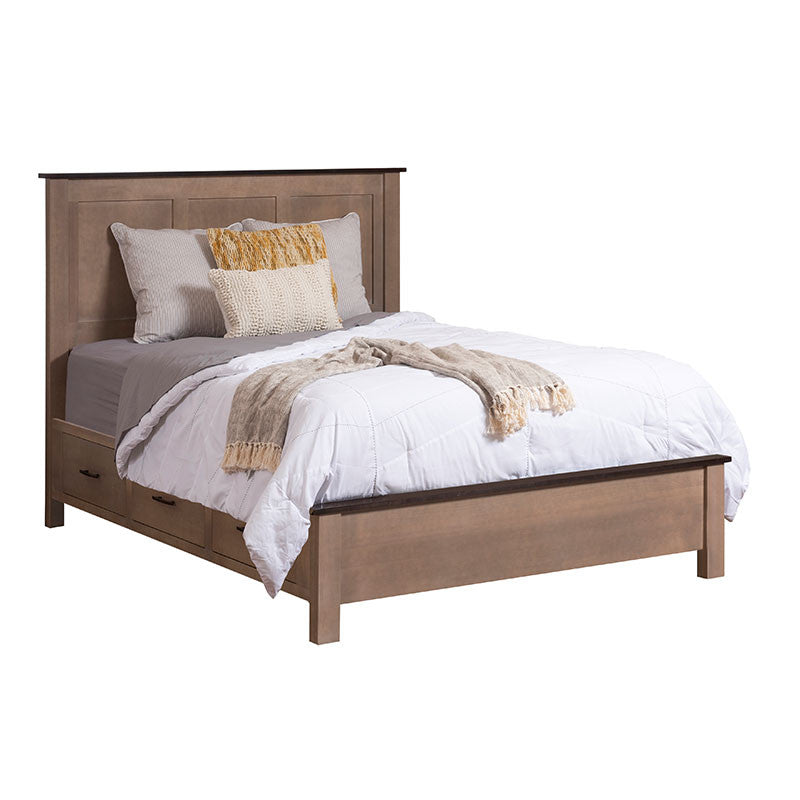 Williamsport Panel Bed w/ Drawer Units Raised 6" Off Floor