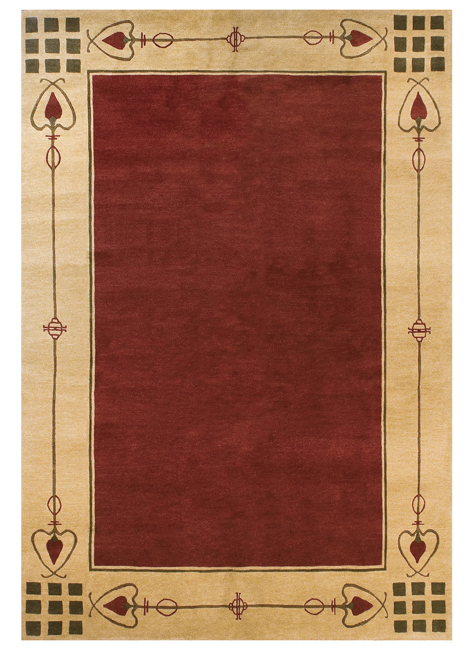 Highland Park Red Stickley Rug
